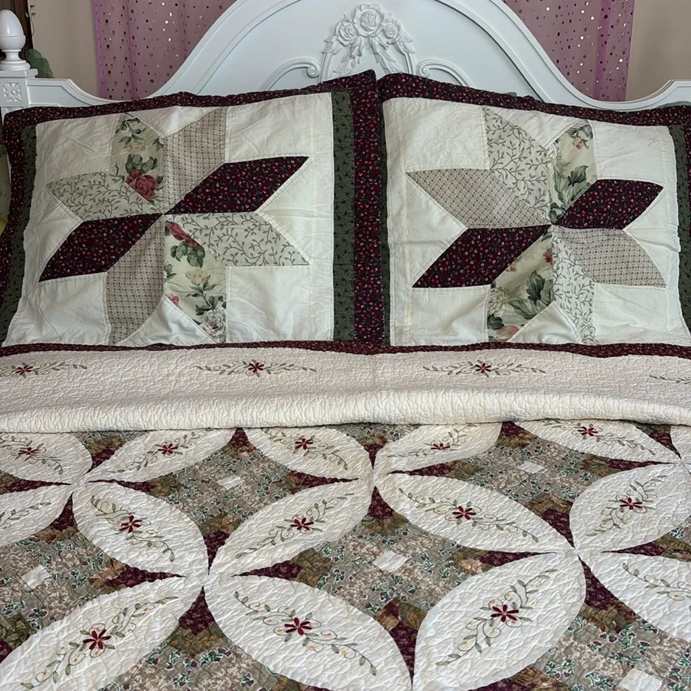 Vintage handcrafted quilt